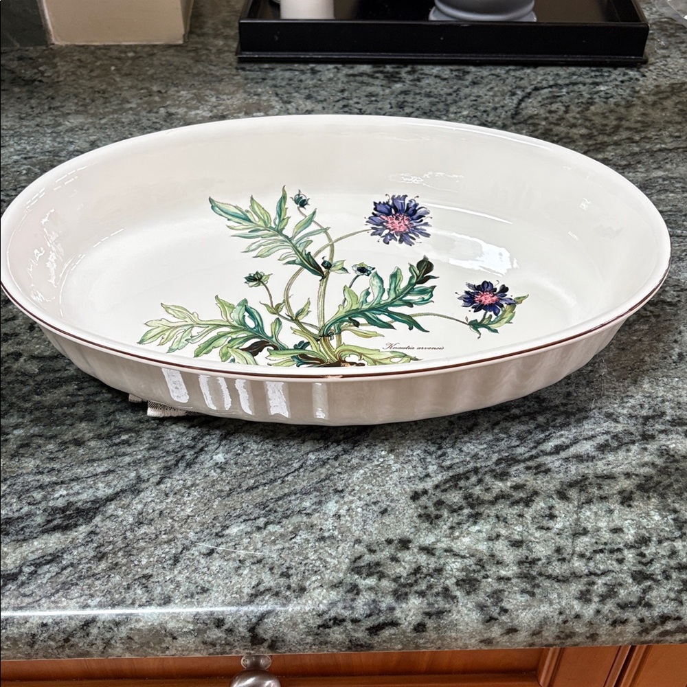 Villeroy &Boch Botanica Collection, 16“, white, Oval Baker /Casserole, florals